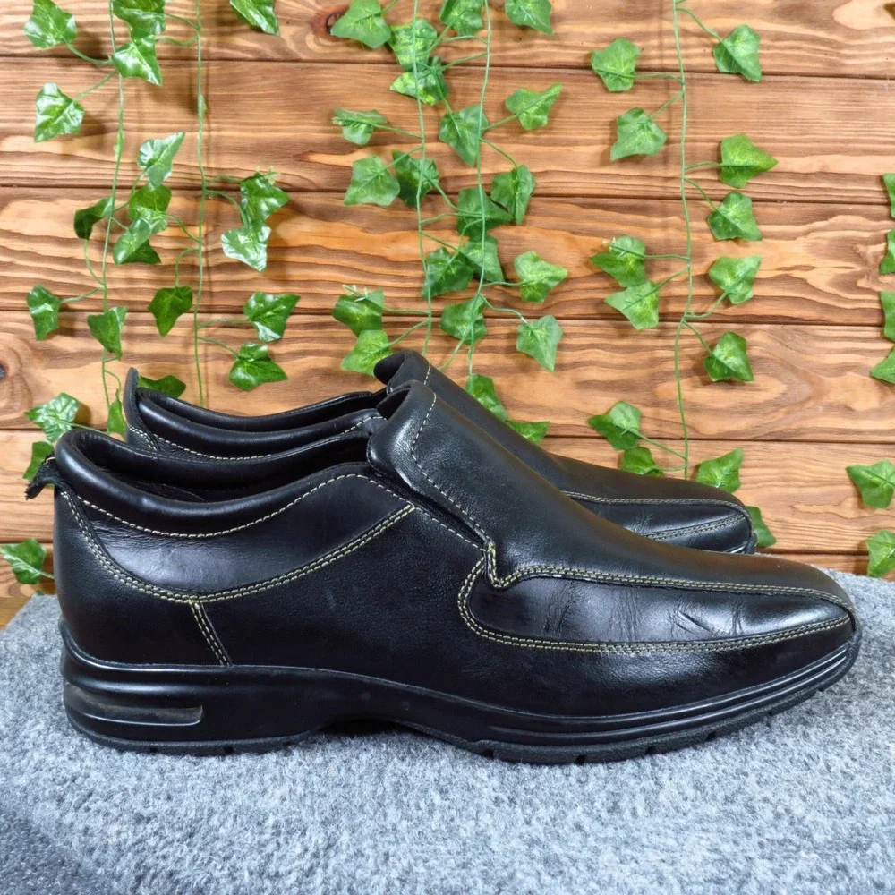 Cole‎ Haan C06505 Mens NikeAir Loafers Size 9 Wide Dress Casual Black Leather